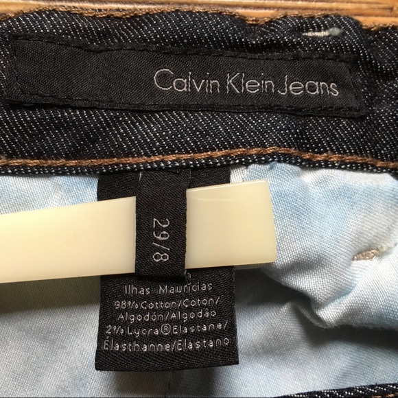 Calvin Klein Jeans Cut-offs Dark Wash Womens 29/8 - Picture 16 of 16